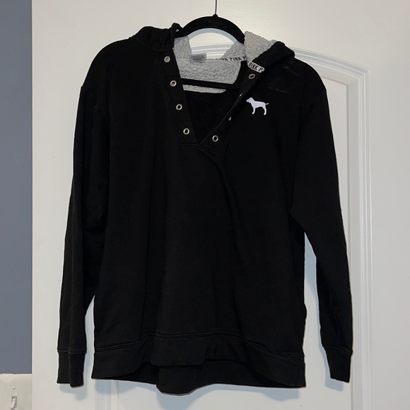 Victoria Secrets Pink Large hoodie with fleece hood - Picture 1 of 4